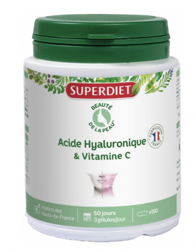 SUPERDIET - Acide Hyaluronique Vitamine C 150 Gélules