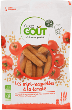 GOOD GOUT - BISCUITS mini-baguettes tomate 70g