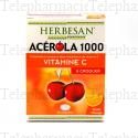 Acérola 1000 Vitamine C à croquer goût Orange 30 comprimés
