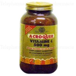 Vitamine c 500mg a croquer arome orange 90 comprimes