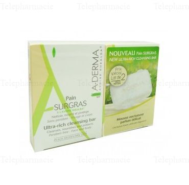 A-DERMA PAIN SURGRAS A L'AVOINE RHEALBA 2x100G