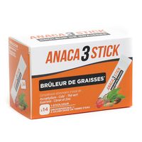 ANACA3 STICK BRULEUR GRAISSES Pdr 14St