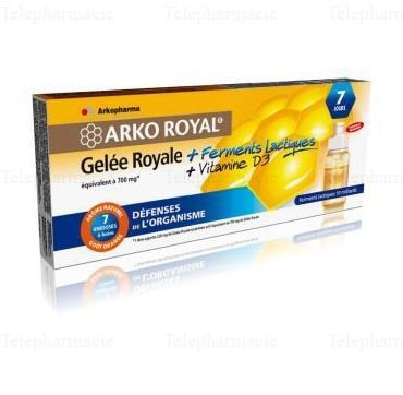 Arko Royal Gelée Royale + Ferments Lactiques + Vitamine D3 7 doses