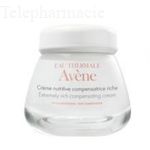 AVÈNE Soins essentiels crème nutritive compensatrice riche pot de 50 ml.