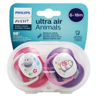 AVENT SUCETTE ULTRA AIR 6 18 PING ELEPH FILLE