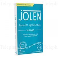 JOLEN Bandes epilatoires visage x 16