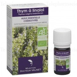 DOCTEUR VALNET Huile essentielle thym à linalol bio flacon 5ml