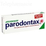 PARODONTAX Dentifrice gel crème au fluor Lot de 2 tubes 75ml