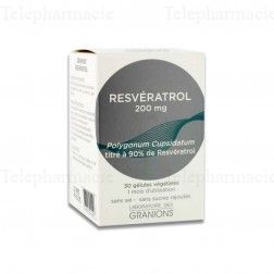 GRANIONS Les essentiels - Resveratrol boite de 30 gélules.