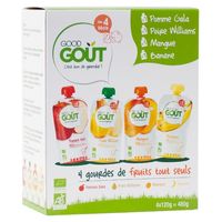 GOODGOUT VARIETY FRUIT 120G X4
