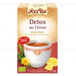 HERBA VIVA Yogi tea detox purifica lemon bio 17 sachets