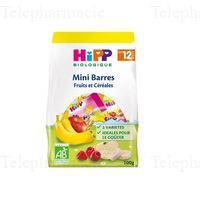 HIPP MINI BARRES FRUITS ET C
