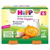 HIPP RIZ AU CURRY ET AU POTIRON 2*190G