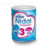 NESTLE Nidal Lait de croissance 3ème âge 800g