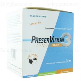 PRESERVISION 3 STICK Pdr or visée ophtal 90St