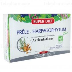 SUPERDIET Prêle-harpagophytum bio 20 ampoules