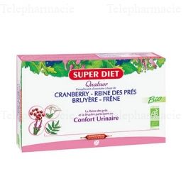 SUPERDIET Quatuor urinaire bio 20 ampoules