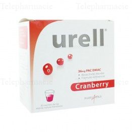 Urell Cranberry goût Framboise 20 sachets