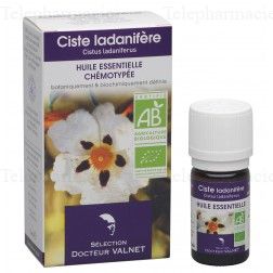 DOCTEUR VALNET Huile essentielle de ciste ladanifère bio flacon 5ml