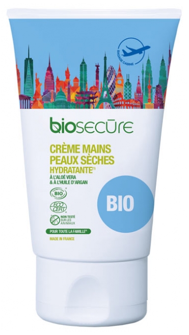 BIOSECURE - Crème mains peau sèche hydratante bio 50ml