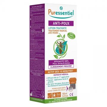 PURESSIEL - Anti-Poux lotion traitante 100ml + Peigne