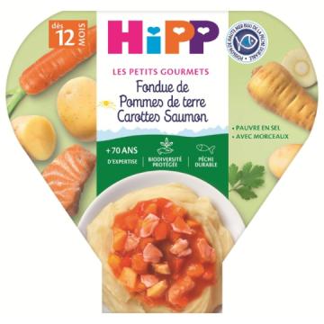 HIPP - Hipp biologique les petits gourmets pomme de terre carotte et saumon