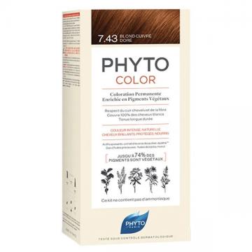 PHYTOCOLOR - Coloration permanente 7.43 Blond Cuivre Dore