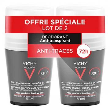 VICHY HOMME - Deodorant bille 72h anti-transpirant 2X100ml