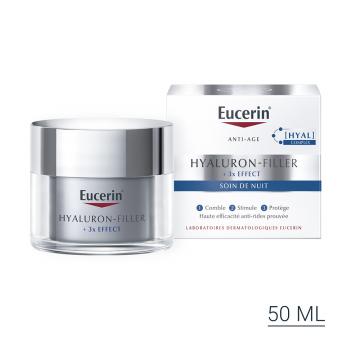 EUCERIN - Hyaluron-Filler + 3x Effect - Soin de nuit anti-âge 50 ml