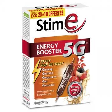 NUTREOV - Physcience stim E energy booster 5G 20 ampoules + 10 Offertes