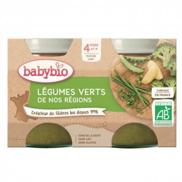 BABYBIO - PETITS POTS legumes verts 2x200g