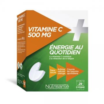 NUTRISANTE VITAMINE C 500 mg - 24 comprimes a croquer