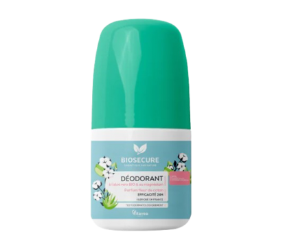 BIOSECURE - D&eacute;odorant fleur de coton roll-on 50 ml