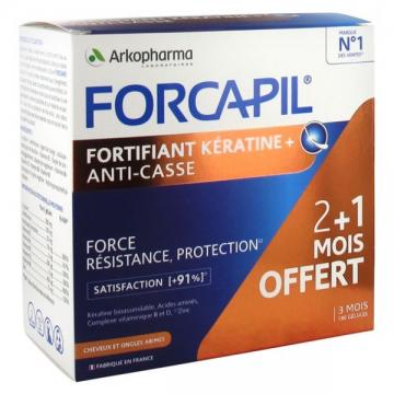 FORCAPIL - Fortifiant cheveux kératine + 180 gélules