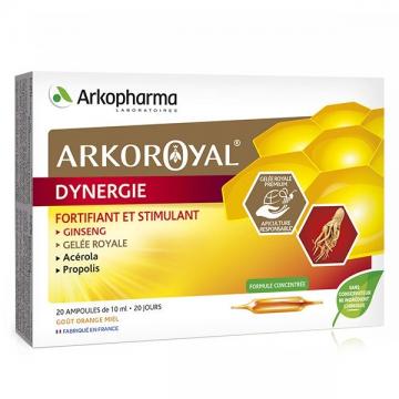 ARKOPHARMA - Arkoroyal dynergie ginseng gelee royale 20 ampoules