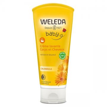 WELEDA - BEBE - Creme lavante cheveux et corps au calendula 200ml