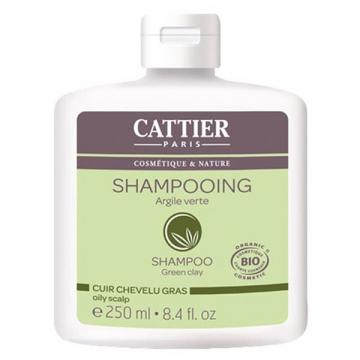 CATTIER - Shampoing argile verte bio 250ml