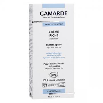 GAMARDE - HYDRATATION ACTIVE Creme riche bio 40ml