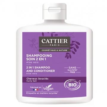 CATTIER - Shampoing soin 2 en 1 cheveux bouclés bio 250ml