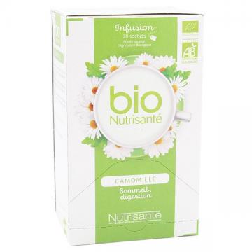 NUTRISANTE - Infusion Bio Camomille Sommeil Digestion 20 sachets