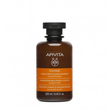 APIVITA - SHINE - Shampoing Brillance & Vitalité orange et miel 250ml