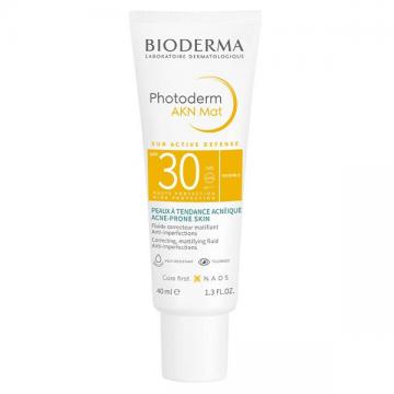 BIODERMA - Photoderm AKN Mat protection solaire matifiante anti-imperfections peaux mixtes SPF30 40ml