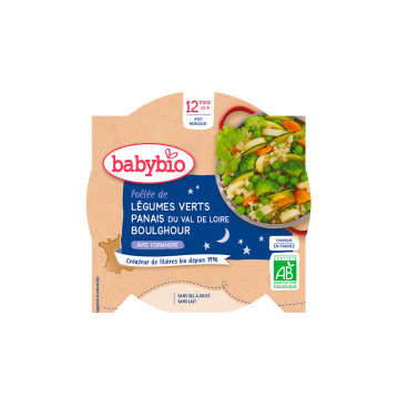 BABYBIO - PLAT legumes verts panais boulghour 230g