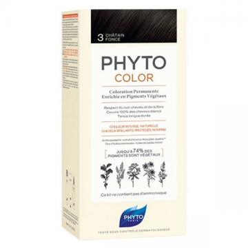 PHYTOCOLOR - Coloration permanent 3 Chatain Fonce