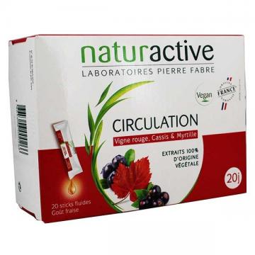 NATURACTIVE - CIRCULATION - Goût fraise 20 sticks fluides