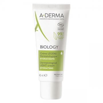 ADERMA - Biology creme legere dermatologique hydratante bio 40ml