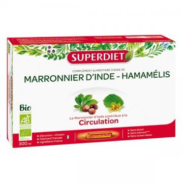 SUPER DIET -  MARRONNIER HAMAMELIS BIO 20 ampoules