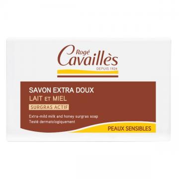 ROGE CAVAILLES - savon surgras extra doux lait et miel 150g
