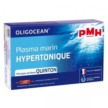 OLIGOCEAN PMH - Plasma marin hypertonique - 20 ampoules