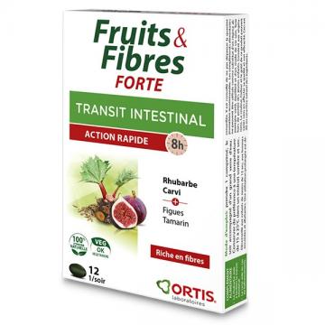 FRUITS ET FIBRES FORTE - Transit intestinal 12comprimes